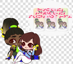 L U C I O D   Dva And Lucio Chibi  HD Png Download