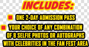 Celebrity Fan Fest 2 day Fan Fiesta Pass Details   Parallel  HD Png Download