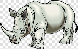 Brown Clipart Rhino   Rhino Clip Art  HD Png Download