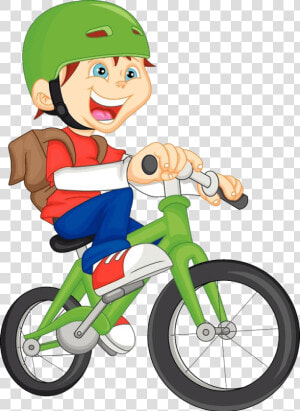 Boy Riding A Bicycle  HD Png Download