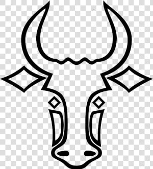 Goat Face Drawing   Easy Bull Head Drawing  HD Png Download