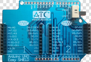 Arduino Uno Extension Shield With 2 Atcbus Host Socket  HD Png Download