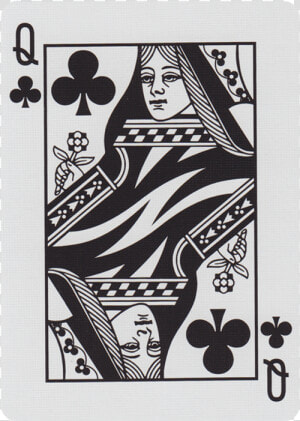 Main   Queen Of Clubs Playing Card  HD Png Download