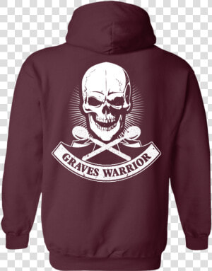 Graves Warrior Skull Pullover Hoodie   Hoodie  HD Png Download