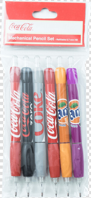 Coca Cola Multi Brands Mechanical Pencil Set Title   Candle  HD Png Download