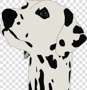 Dalmatian Clipart Svg   Dalmatian Head Clipart  HD Png Download