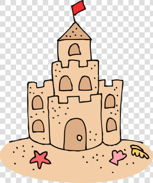 Cinderella Castle Clip Art The Cliparts   Sandcastle Clipart  HD Png Download