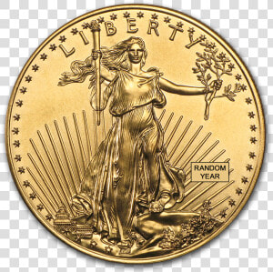 Buy 1 Oz Gold American Eagle Coin Online   American Eagle Gold Coin  HD Png Download