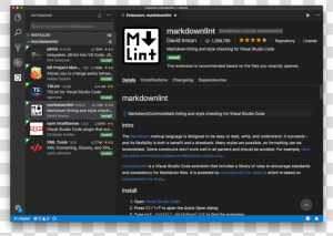 Extension Details   Visual Studio Code Toolbar  HD Png Download