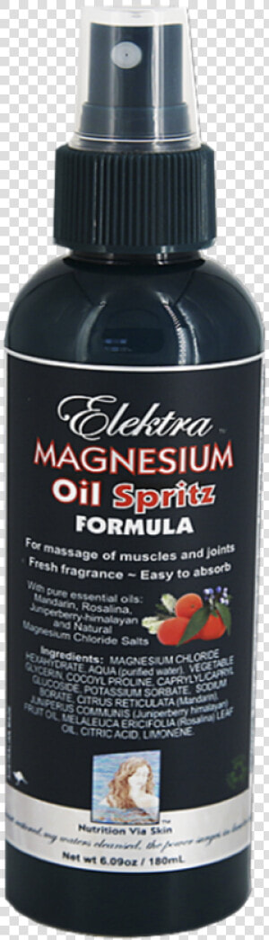 Elektra Magnesium Oil Spritz   Magnesium Oil  HD Png Download