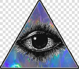  eye  illuminati  all Seeing Eye  third Eye  holographic   Third Eye Transparent Background  HD Png Download