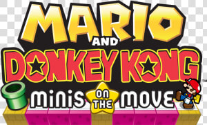 Mario Vs Donkey Kong   Mario And Donkey Kong Minis On The Move Logo  HD Png Download