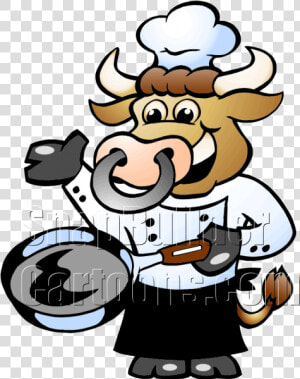 Chef Cow   Bull Chef  HD Png Download