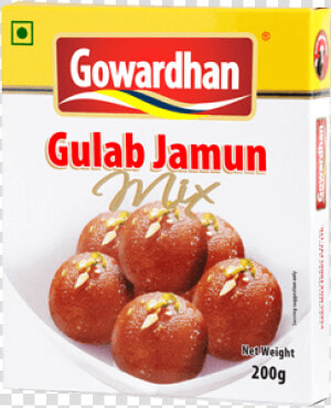 Gowardhan Gulab Jamun Mix  200 Gm Carton   Gowardhan Gulab Jamun Mix  HD Png Download