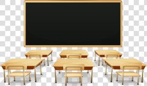 Student Clipart Desk   Tables And Chairs Classroom  HD Png Download