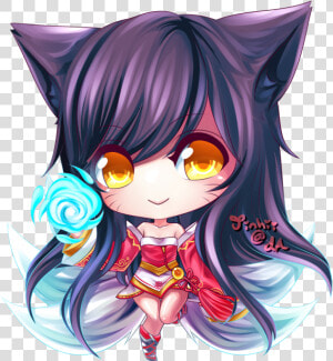 Transparent Ahri Png   Ahri Chibi Png  Png Download