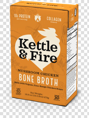 Mushroom Chicken Bone Broth   Carton  HD Png Download