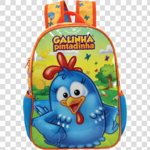 Mochila Infantil Galinha Pintadinha Pic Nic 5822 Laranja   Mochila Galinha Pintadinha  HD Png Download