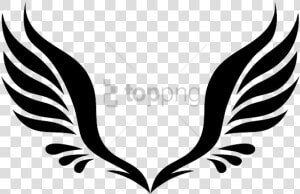 Angel Wings Icon Png   Simple Tribal Wing Tattoo  Transparent Png