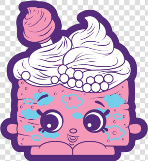 Shopkins Season 9 Flockedn Fluffy Cotton Top Cake   Portable Network Graphics  HD Png Download