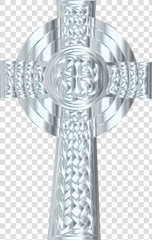 Silver Celtic Cross 3 Clip Arts   Cross Catholic Icon Transparent  HD Png Download