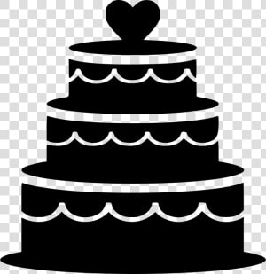 Biscuit Cake Food Pastry Sweetness Heart   Wedding Cake Silhouette Png  Transparent Png