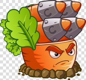 Banner Royalty Free Library Carrot Clipart Character   Character Plants Vs Zombies  HD Png Download