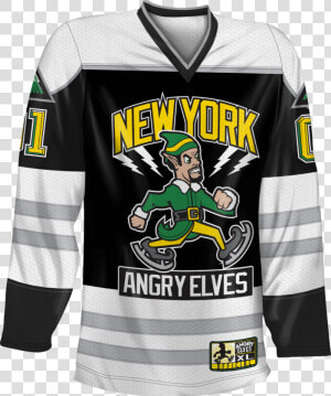 Elf Movie Miles Finch New York Angry Elves Hockey Jersey  HD Png Download