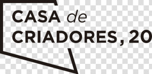 Casa De Criadores Logo 20 Anos   Casa De Criadores  HD Png Download