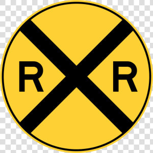 Railroad Ahead Warning Sign Mutcd W10 1   Railroad Advance Warning Sign  HD Png Download