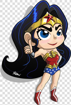 Chibi Wonder Woman By Fujuzakinc   Wonder Woman Cartoon Png  Transparent Png