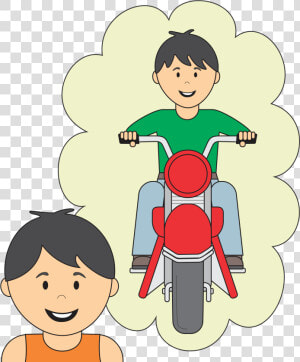 Carlos Y Su Moto Poster   Señor En Una Moto Dibujo  HD Png Download