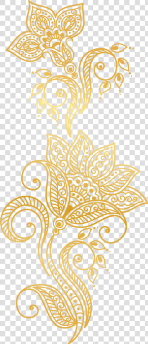 Plants Golden Atmosphere Flower Gold Euclidean Vector   Golden Vector Design Png  Transparent Png