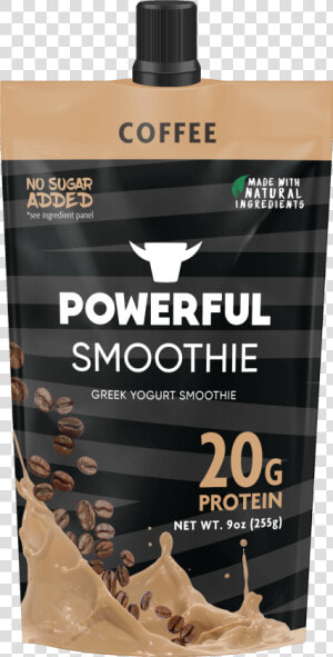 Coffee Greek Yogurt Smoothie   Powerful Smoothie Greek Yogurt  HD Png Download