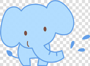 Elephant Child Cartoon Doll   Transparent Cute Baby Elephant Cartoon  HD Png Download