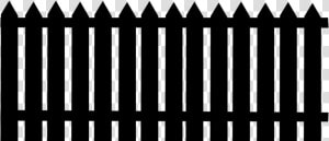 Clipart Silhouette Of Picket Fence   Fence Clipart Black And White From Top View  HD Png Download