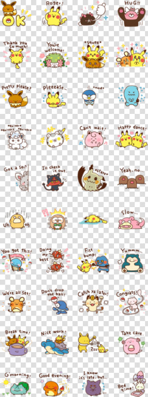 Download Pokémon Yurutto Sticker Line And Use On Whatsapp   Pokemon Stickers For Whatsapp  HD Png Download