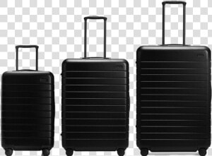 Black Suitcase Transparent Free Png   Medium Vs Large Away Luggage  Png Download