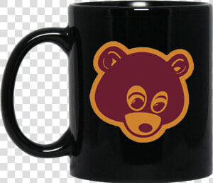 Dropout Bear 11oz Black Mug   Kanye West The College Dropout Bear  HD Png Download