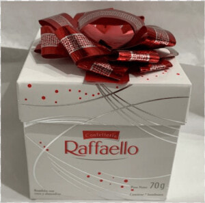 Rafaello Con Moño 70gr   Ferrero Raffaello  HD Png Download