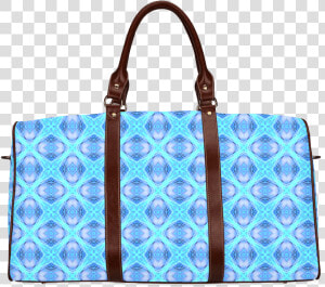 Abstract Circles Arches Lattice Aqua Blue Waterproof   Duffel Bag  HD Png Download