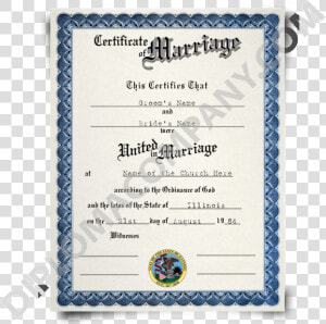 Fake Marriage Certificates   Copy Of Marriage Certificate Ontario  HD Png Download