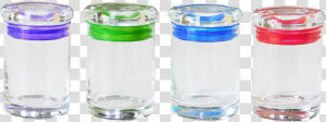 Transparent Jar Of Weed Png   Colorful Glass Jars With Lids  Png Download