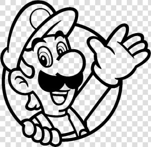 Luigi Clipart Black And White   Super Mario 3d World Luigi Icon  HD Png Download