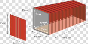 20 Foot Container Dimensions  20 Foot Shipping Container   20 Foot Shipping Container Dimensions  HD Png Download