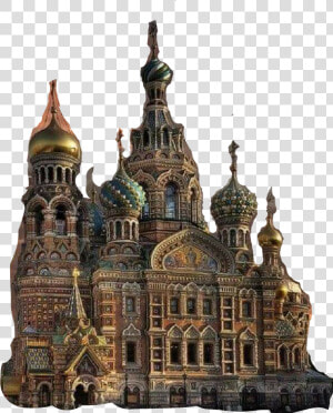  russian  architecture  castle   Church Of The Savior On Blood  HD Png Download