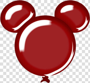 Mickey Balloon Clipart Mickey Mouse Balloons Clip Art   Mickey Mouse Red Balloon  HD Png Download