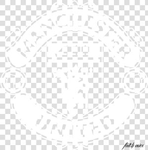 Manchester United Logo Black And White Vector   Png   Manchester United White Logo Png  Transparent Png