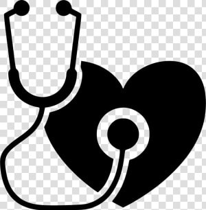 Medical Heart Stethoscope Healthcare Hospital   Medical Check Up Icon  HD Png Download