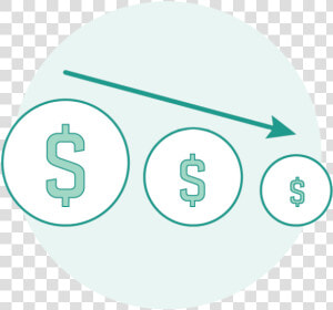 Reduce Costs Green Illustration Transparent   Circle  HD Png Download